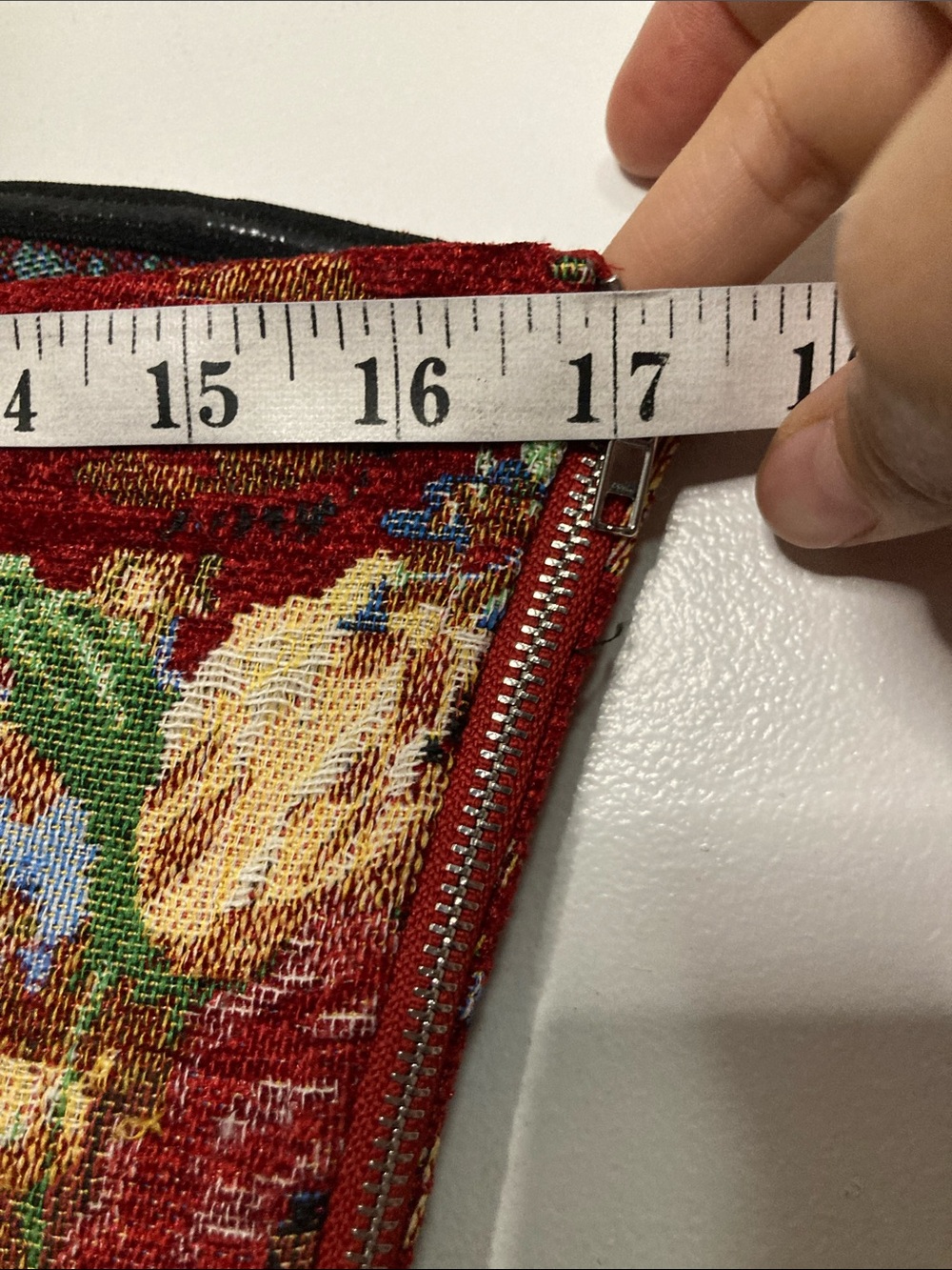 Cider Red Floral Brocade Corset Crop Top - Picture 5 of 6
